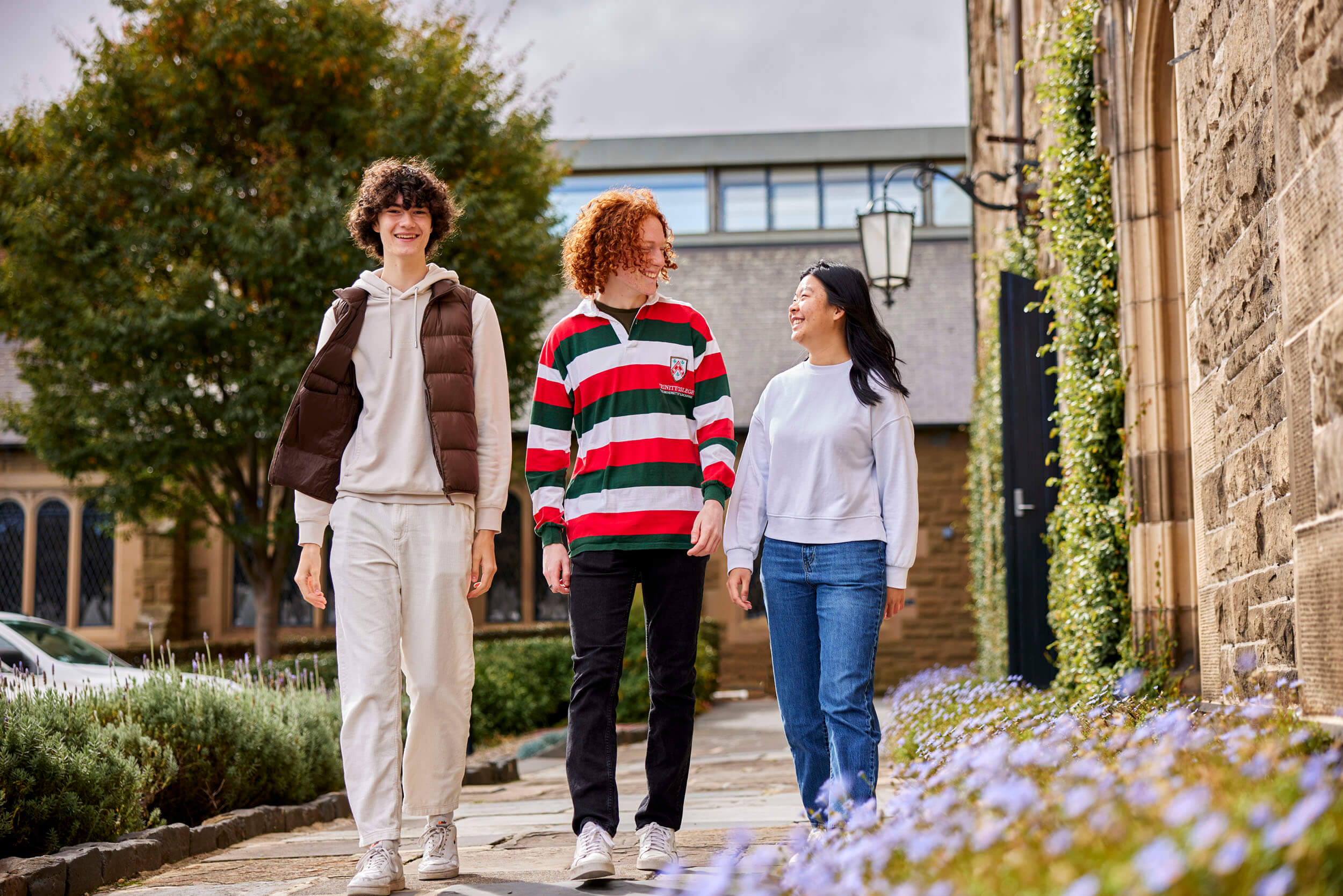 Residential College students walking